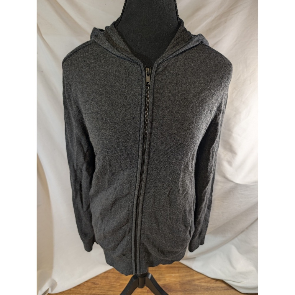Theory Size XS Wool Blend Full Zip Gray Tremell Hoodie